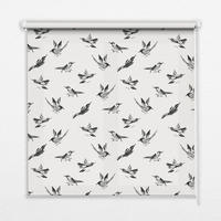 VNÚTORNÁ roleta - okenná roleta - roleta - 100x140 cm - Vtáky - čierna, plast (100/140/0.5cm) - TULUP