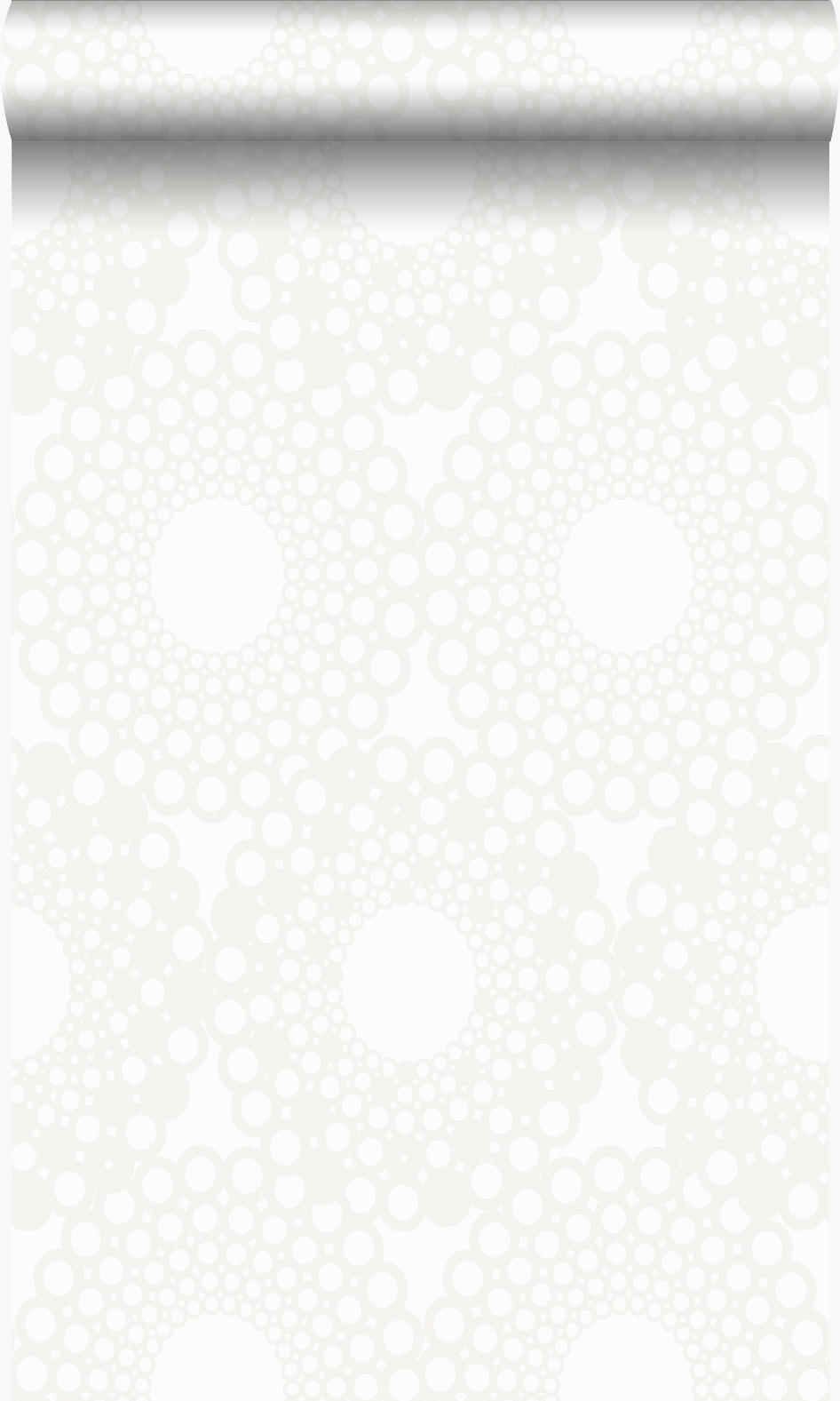 TAPETE grafische Form 53 cm x 10.05 m - Weiß, Papier (53/1000cm) - Origin Wallcoverings