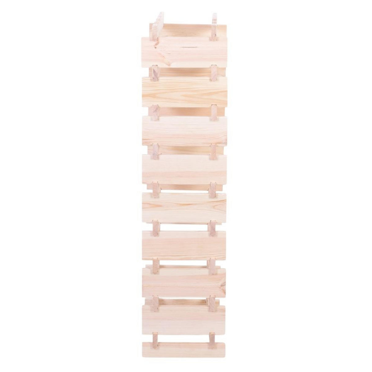 WEINREGAL VINOTECA FLEX PRO HxBxT 121x46x28cm 36 Flaschen auf 9 Ebenen Natur unbehandelt - Naturfarben, Holz (46/121/28cm) - PROREGAL
