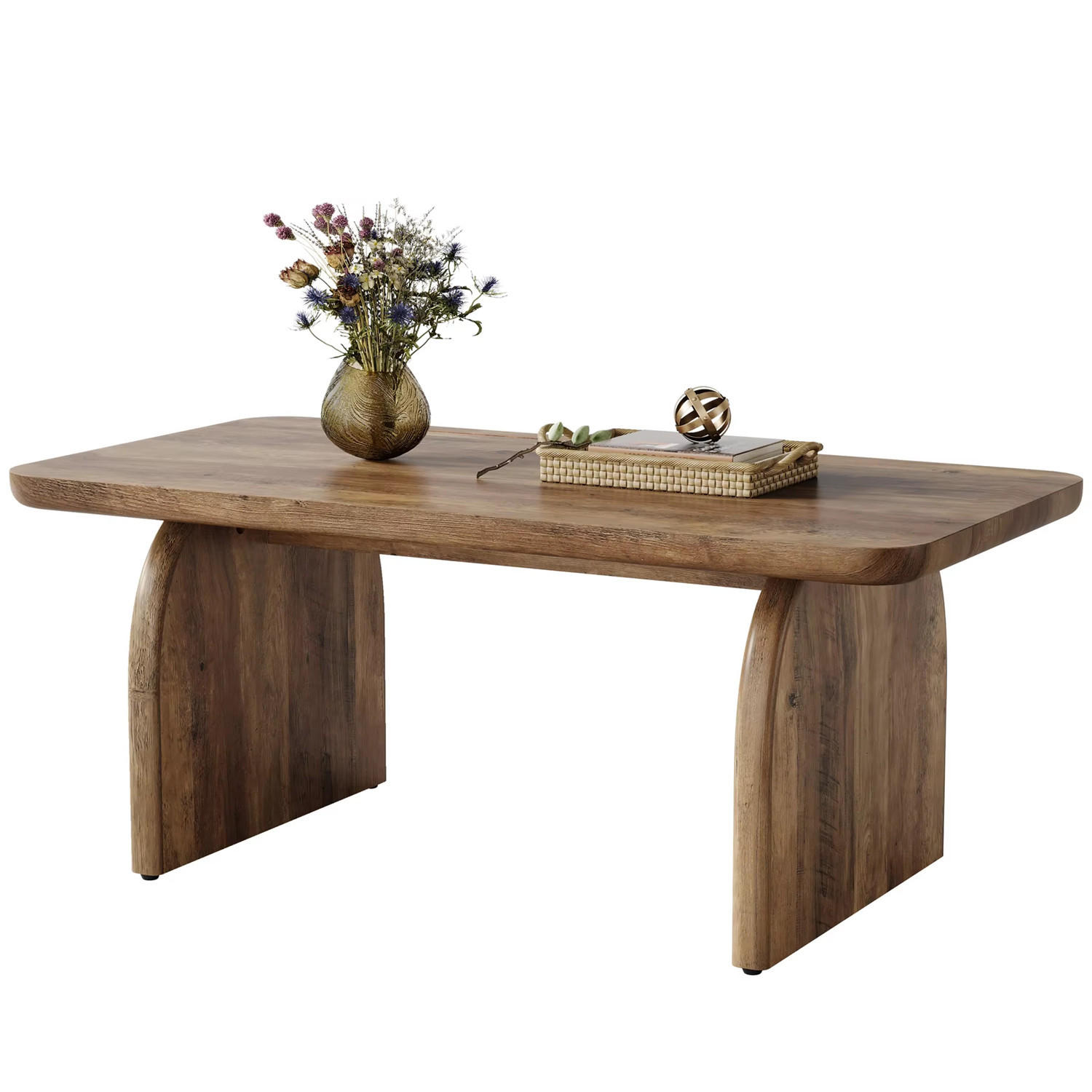 COUCHTISCH Holz 120 cm im Farmhouse-Stil - Braun, Holz (60/120/51cm) - Kaket