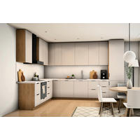 L-KÜCHE Sorento Beige & Sonoma Eiche – 359 × 239 cm – KÜ-SORENTOS-001 - Beige, Holzwerkstoff (359/247/239cm) - ROYAL24_MARKT