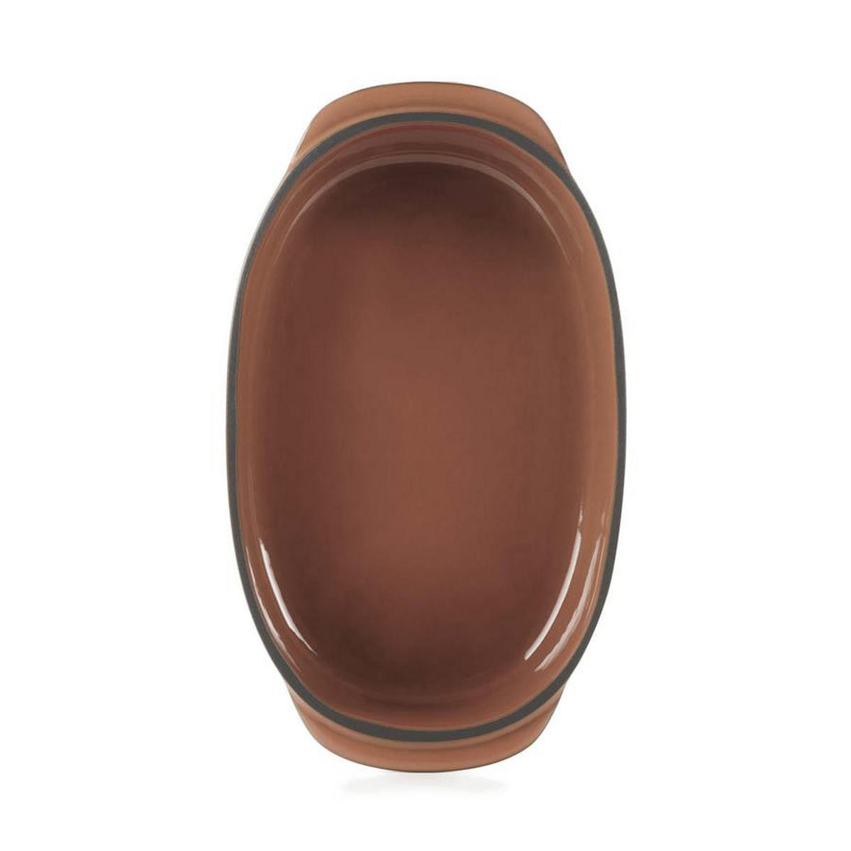 AUFLAUFFORM RECHTECKIG 19 x 13 cm Zimt CARACTERE - Braun, Keramik (13/5/19cm) - Revol Porcelaine France