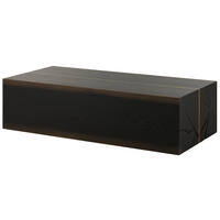 COUCHTISCH Eiche 152x70x40 dunkelbraun lackiert BEAMS #75 - Dunkelbraun, Holz (152/70/40cm) - Massivmoebel24
