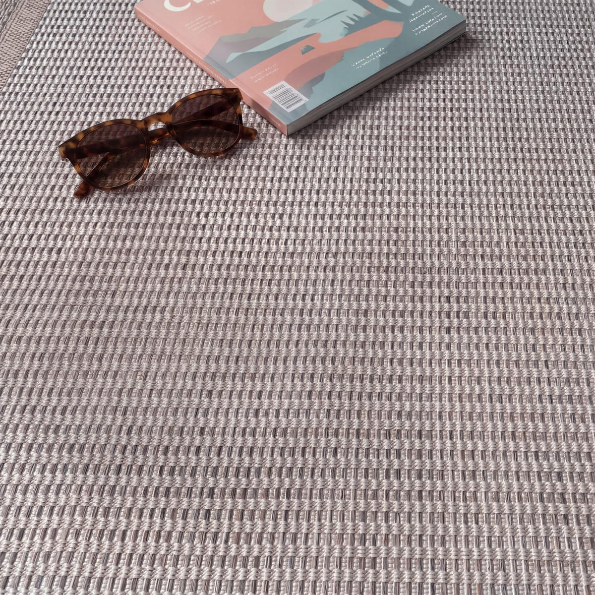 OUTDOORTEPPICH 120/120 cm Vermont 195 - Beige, Kunststoff (120/120cm) - Paco Home