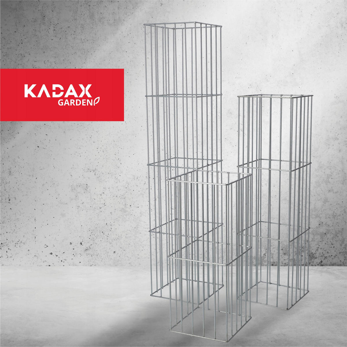 GARTEN-PFLANZENSTÄNDER 120 x 29 cm, quadratisch, silber - Silberfarben, Metall (29/120cm) - KADAX