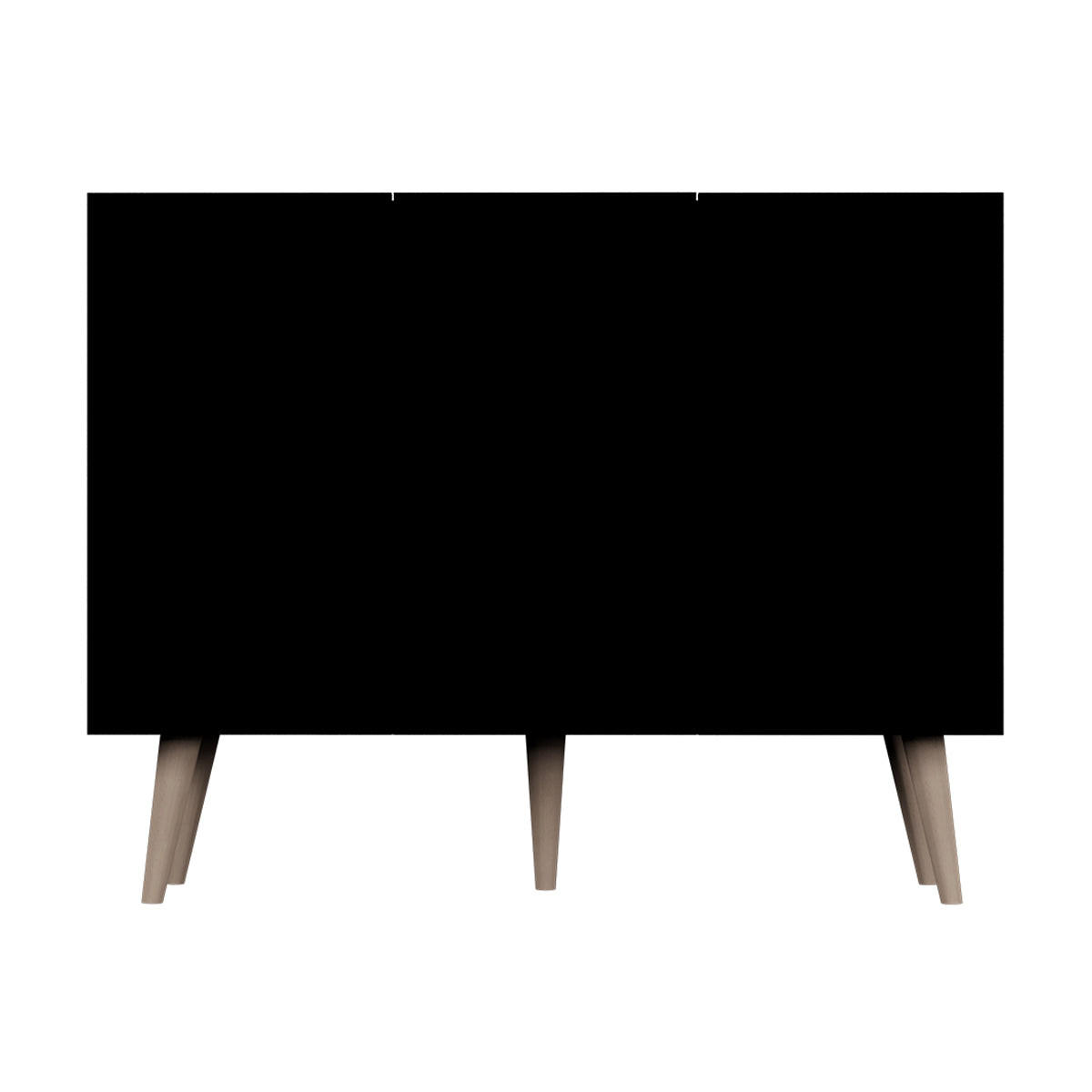 KOMODA Toronto Čierna - čierna, kompozitné drevo (120/95.5/40cm) - Petits-meubles