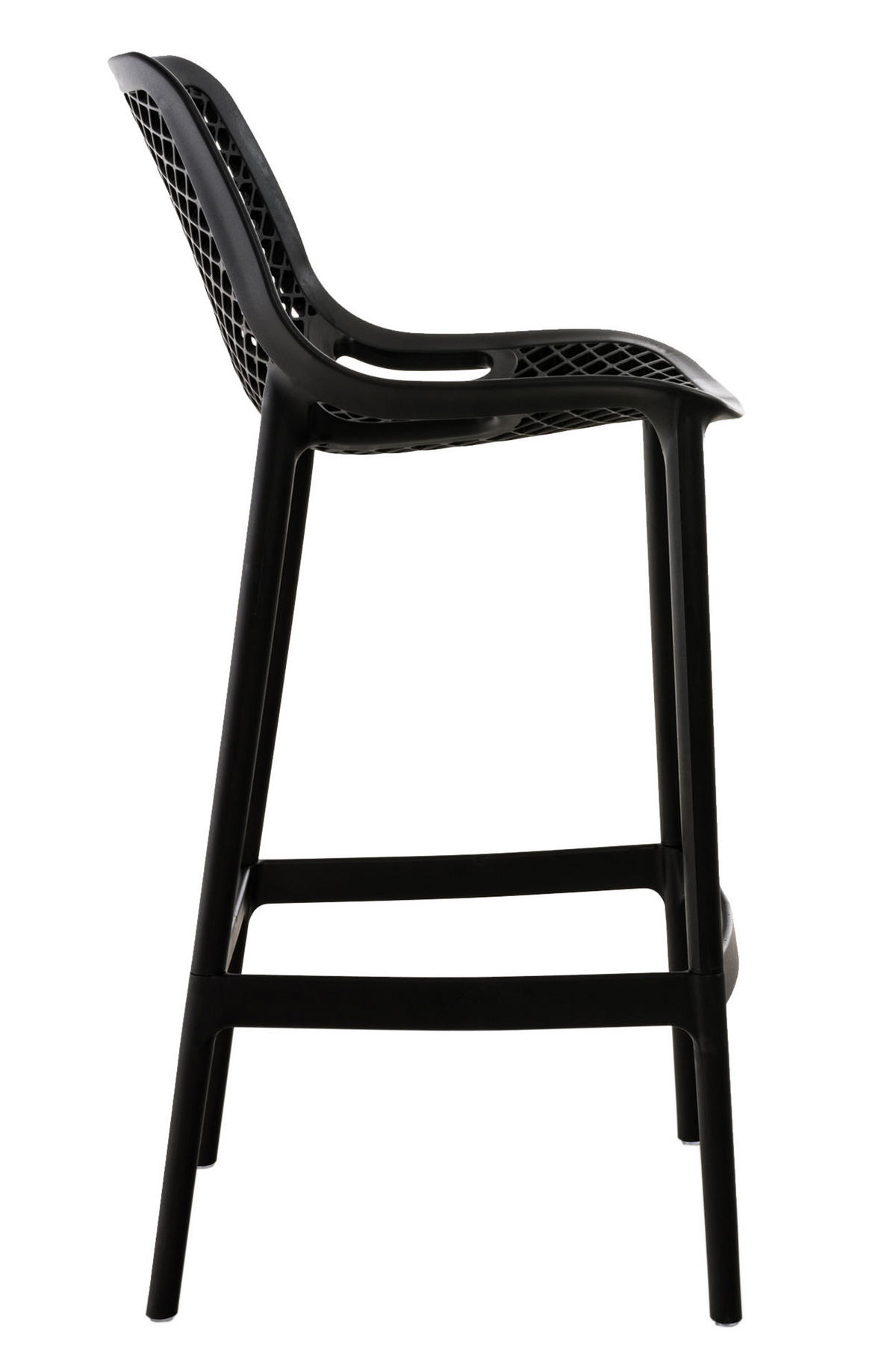 BARHOCKER 2er Set Aero schwarz - Schwarz, Kunststoff (45/105/53cm) - TPFLiving