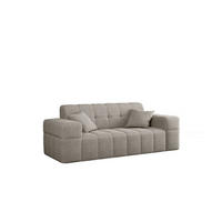 SOFA 2-sitzer Couch serie NIMES Stoff Verita Warmbeige - Creme, Holz (183/82/92cm) - Kaiser Möbel