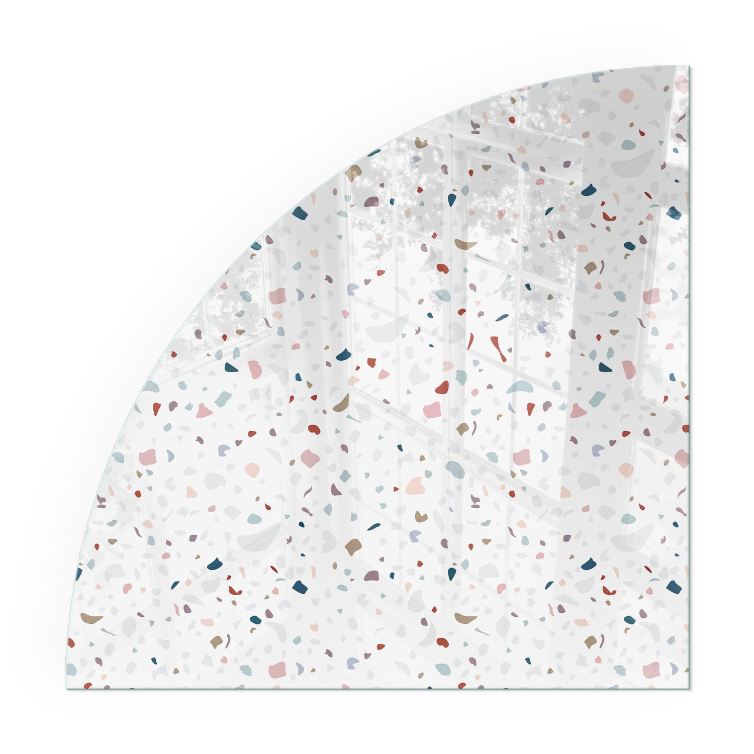 GLASPLATTE für Kamin 100x100 cm - Weiß, Glas (100/100/0.4cm) - TULUP