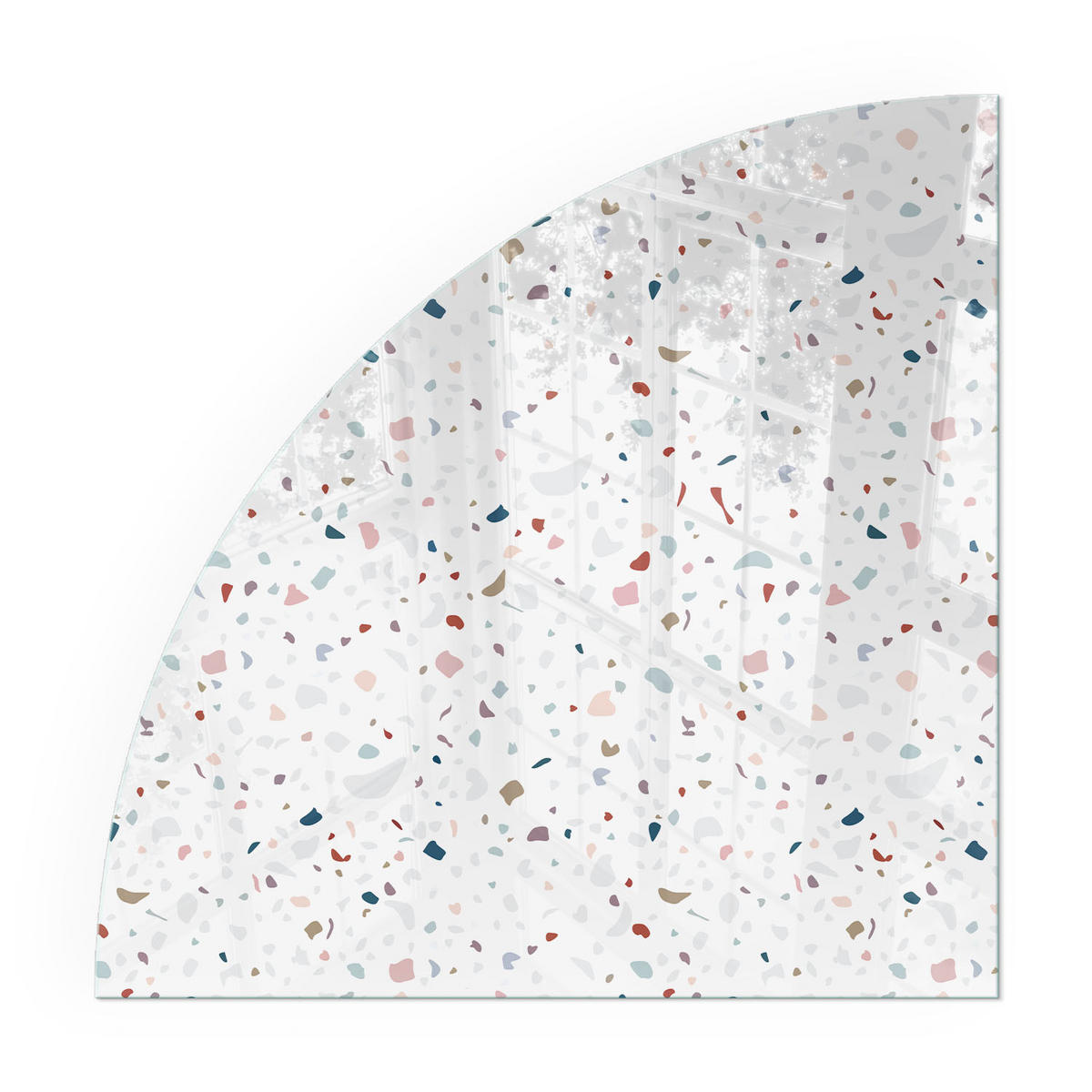 GLASPLATTE für Kamin 100x100 cm - Weiß, Glas (100/100/0.4cm) - TULUP