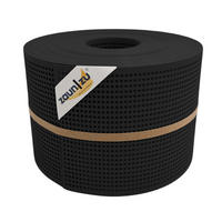 SICHTSCHUTZSTREIFEN Rille Gelocht 30 Prozent PP Streifen Schwarz 50m - Schwarz, Kunststoff (5000/19cm) - ZAUN|ZU