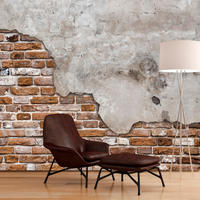 VLIESTAPETE Braun 150/105 cm - Beige/Braun, Textil (150/1cm) - KUNSTLOFT