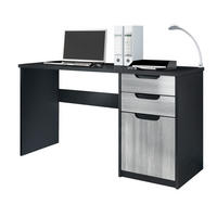 SCHREIBTISCH Logan Fronten in Avola-Anthrazit - Anthrazit, Holzwerkstoff (60/129/76cm) - Vladon