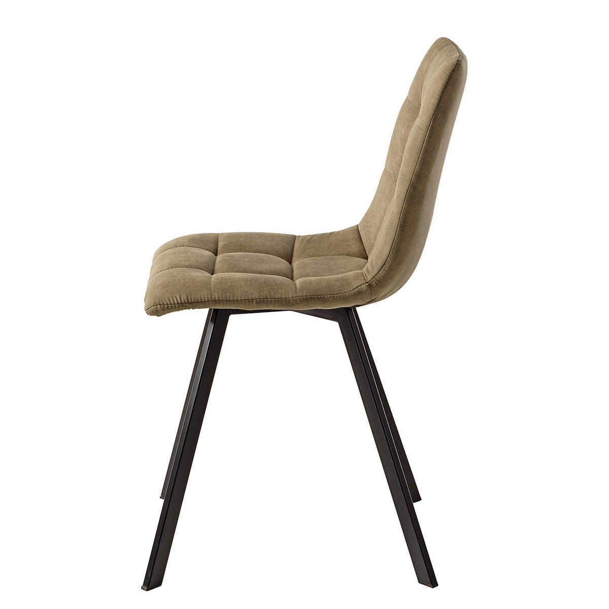 POLSTERSTUHL - Hellbraun, Textil/Metall (44/86/57cm) - home24