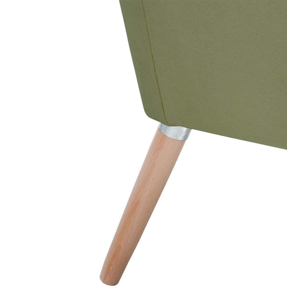SESSEL Kachka Bezug Samtvelour Buche natur / olive - Buchefarben/Olivgrün, Kunststoff (71/81/67cm) - 58aufmkessel