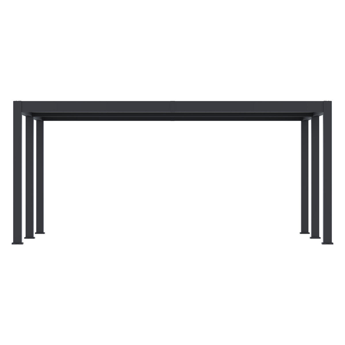 AUTOÜBERDACHUNG Carport Garage Pergola Aluminium 6 x 5,3 M anthrazit - Anthrazit, Metall (600/255/530cm) - WEIDE