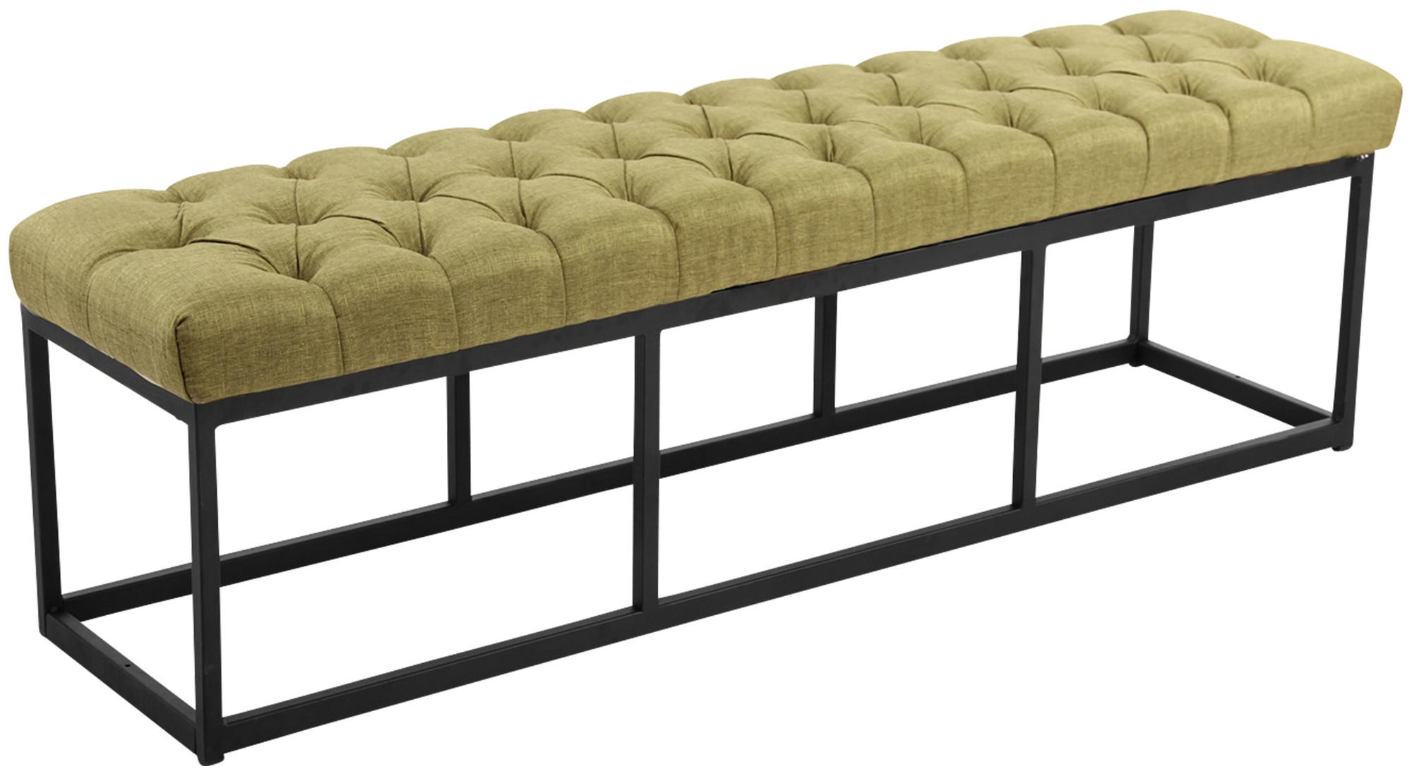SITZBANK Mexico Stoff Grün - Grün, Textil (150/46/38cm) - DELUKE
