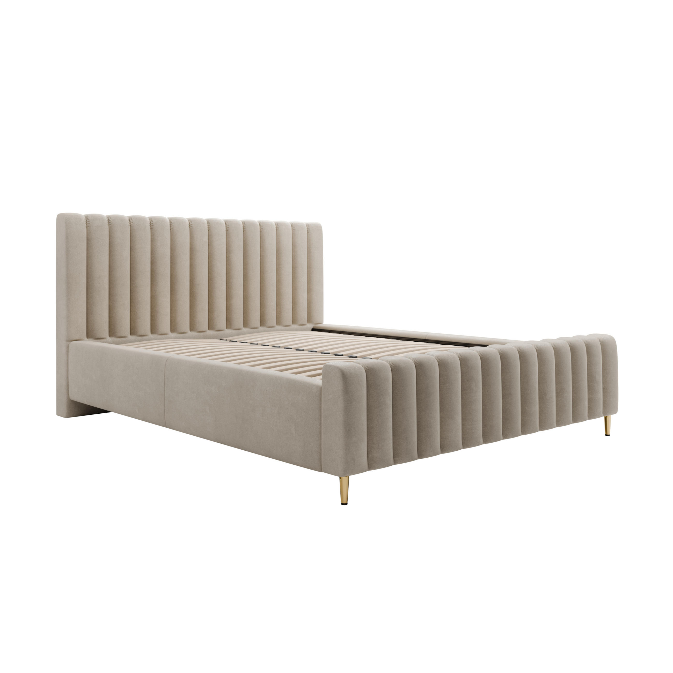 Excellent Home Polsterbett Beige 120x200 cm