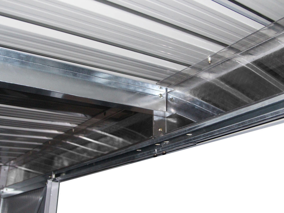 METALL-GARTENHAUS texas Grau - Grau, Metall (261/186/181cm) - Habitat Garten