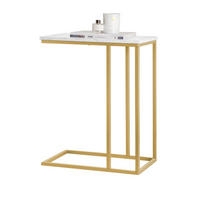 BEISTELLTISCH Golden - Goldfarben, Holzwerkstoff (30/48/61cm) - SoBuy