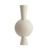 VASE Kavandu Weiß 47/26/100 cm - Weiß, Metall (100cm) - Light & Living