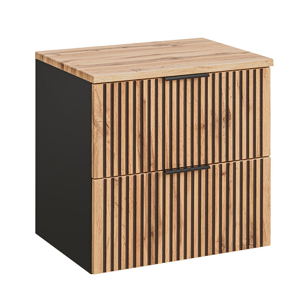 WASCHTISCH Xanten-56 - Braun, Holzwerkstoff (61/59/47cm) - Lomado