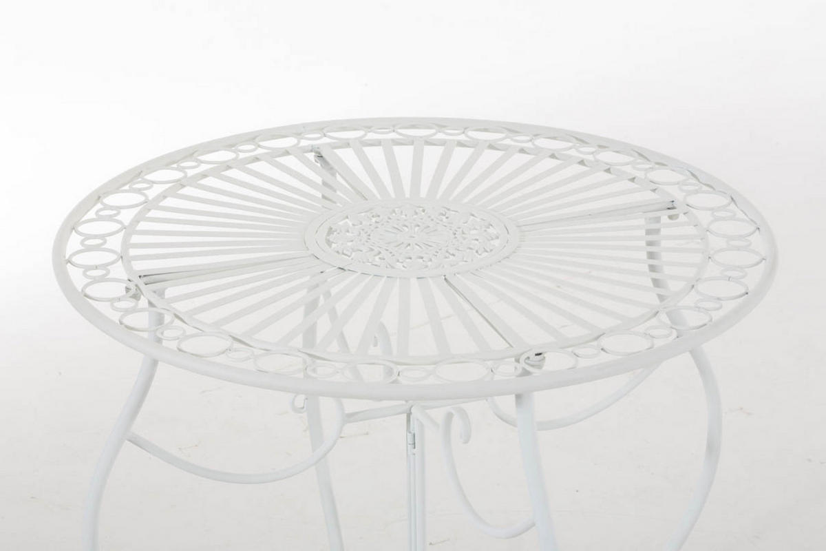 SITZGRUPPE Aldanu weiß - Weiß, Metall - TPFGarden