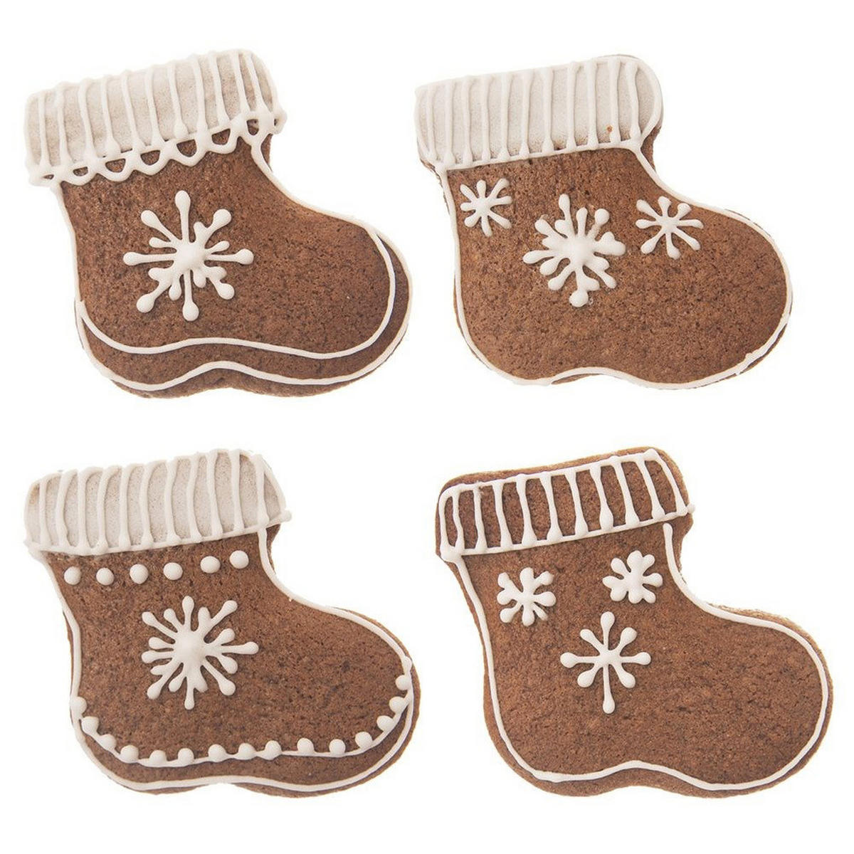 AUSSTECHFORM Weihnachtsstrumpf 6 cm Silber - Silberfarben, Metall (5.5/1.5/6cm) - Orion 