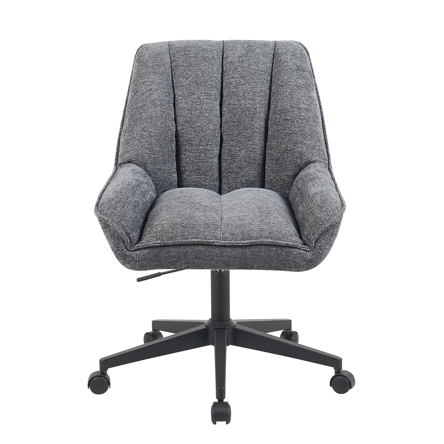 BÜROSTUHL Mika-Jette - Schwarz/Grau, Textil/Metall (60/85/68cm) - DUBI Möbel