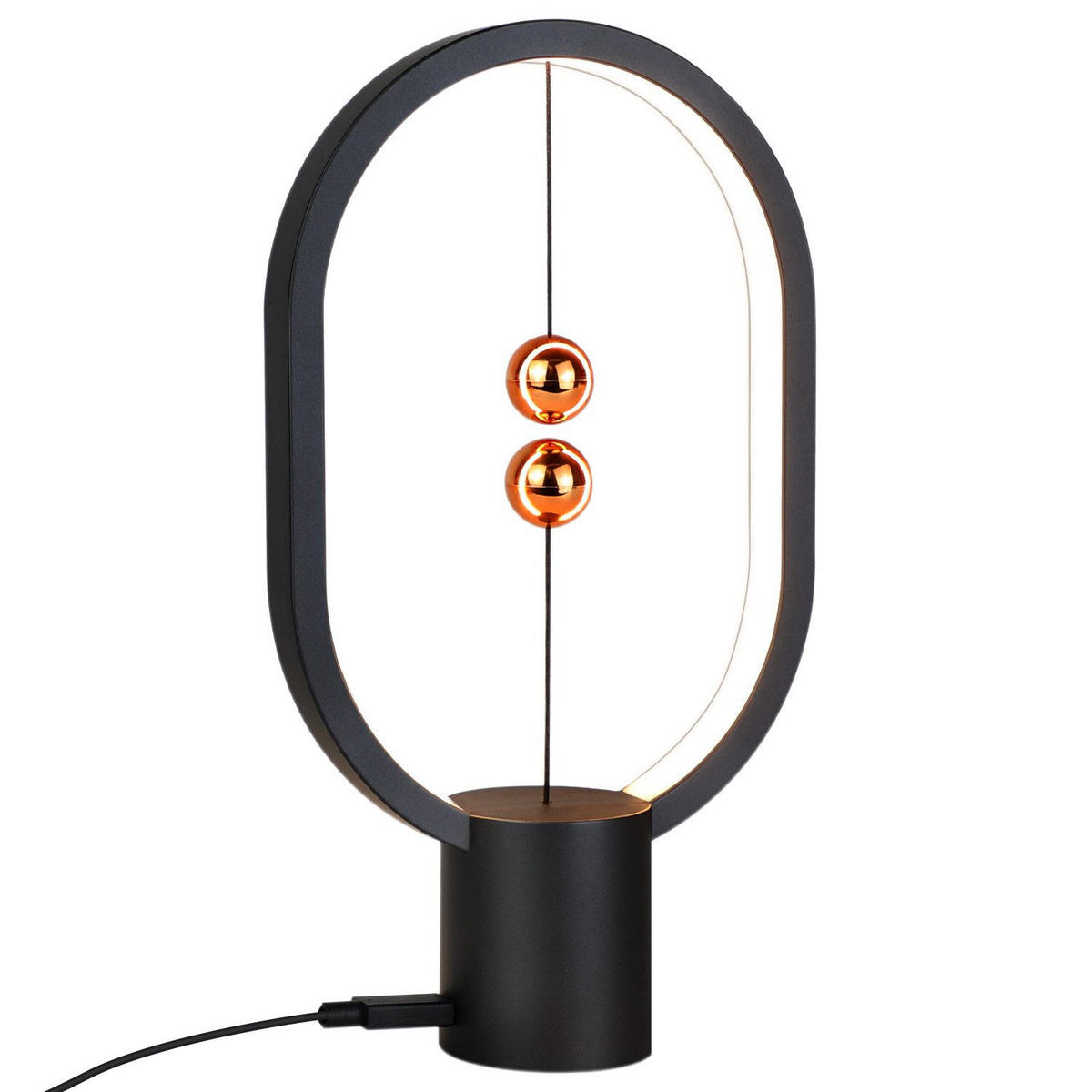 LED-TISCHLEUCHTE Ulm 6/14/24.5 cm - Schwarz, Metall (14/6/24.5cm) - Nettlife