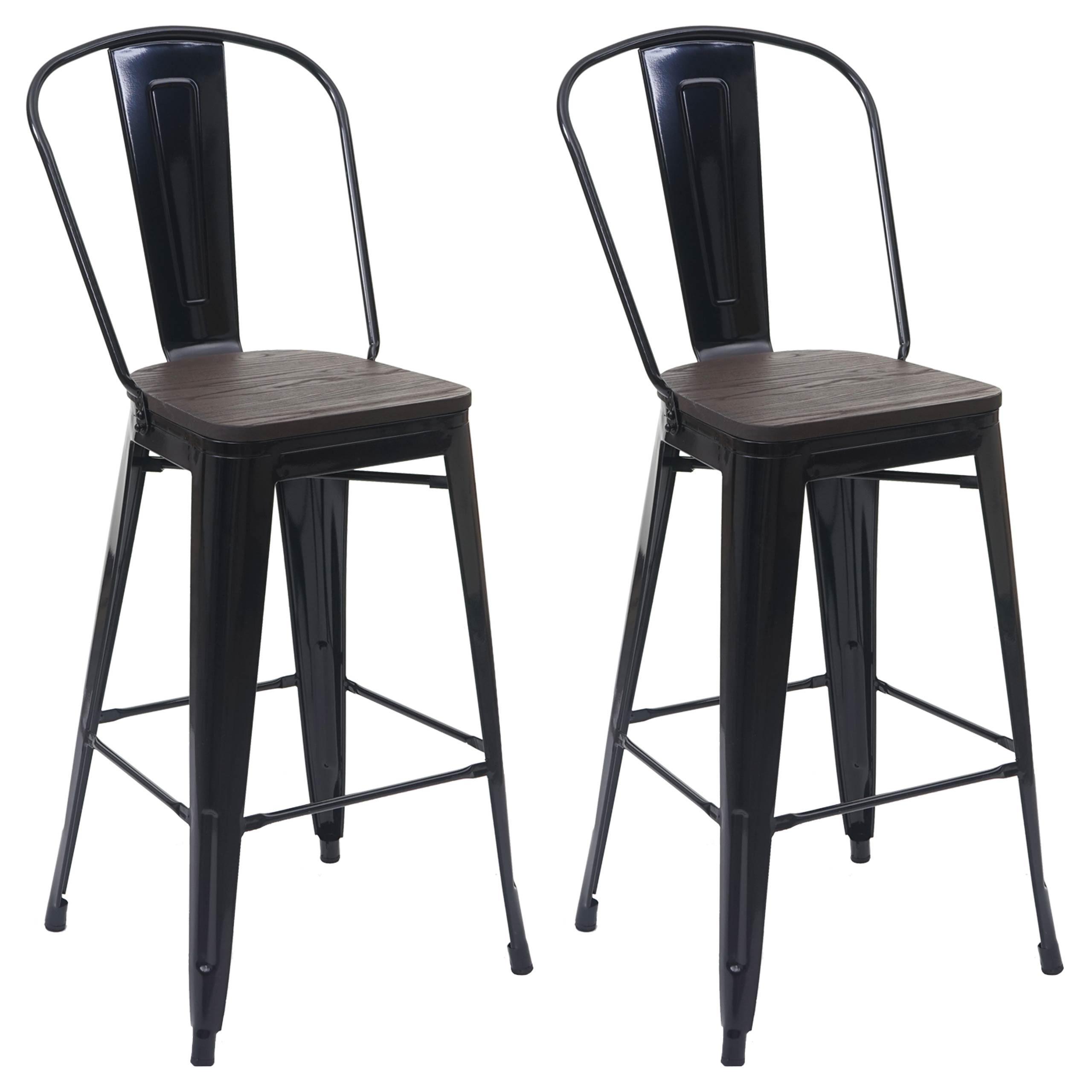 Proregal Barhocker Schwarz 50x117x45 cm