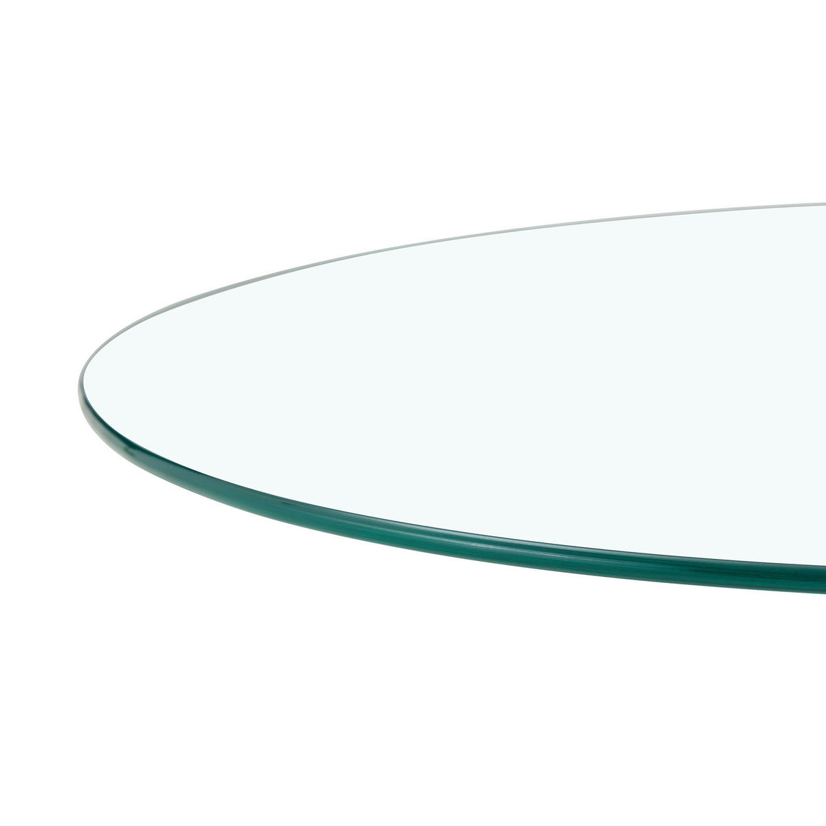 COUCHTISCH rund Silber Glas Metall 70/70/45 cm - Silberfarben, Glas/Metall (70/70/45cm)