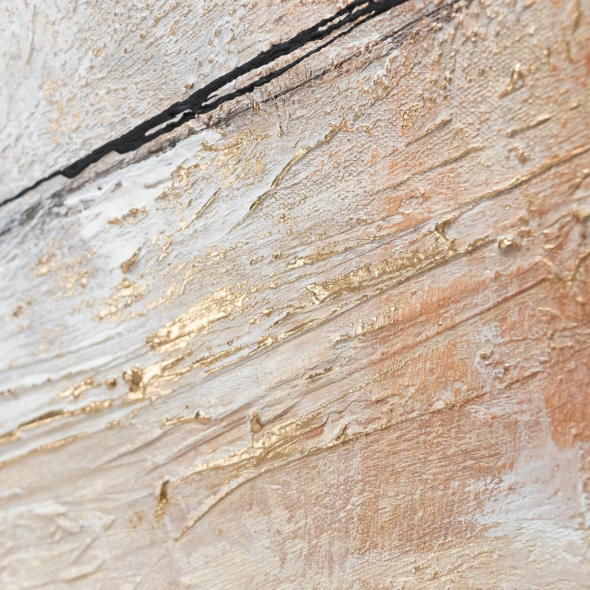 GEMÄLDE Schönheit Schattenfugenrahmen Schwarz 120x40 cm - Schwarz, Holz (120/40cm) - YS-art gallery