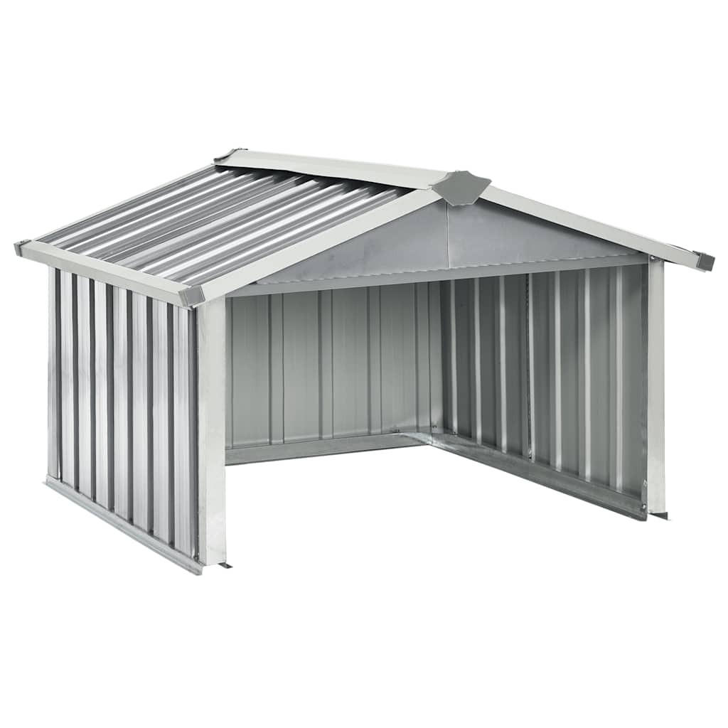 RASENMÄHER Garage 92/97/63 Cm Verzinkter Stahl Grau - Grau, Metall (92/63/97cm) - vidaXL
