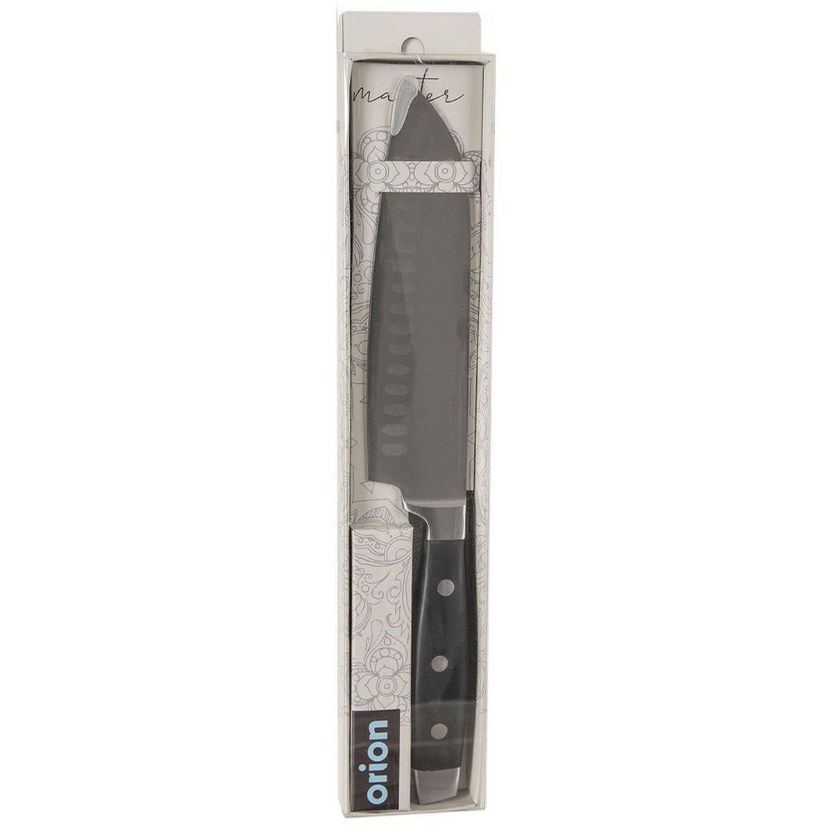 SANTOKU-MESSER MASTER Schwarz Silber - Schwarz, Metall (33cm) - Orion 