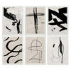 POSTER Set Mit 6 Illustrationen Von Franz Kline Abstrakter A3 Weißer Rahmen - Weiß, Papier (29/3cm) - Nacnic