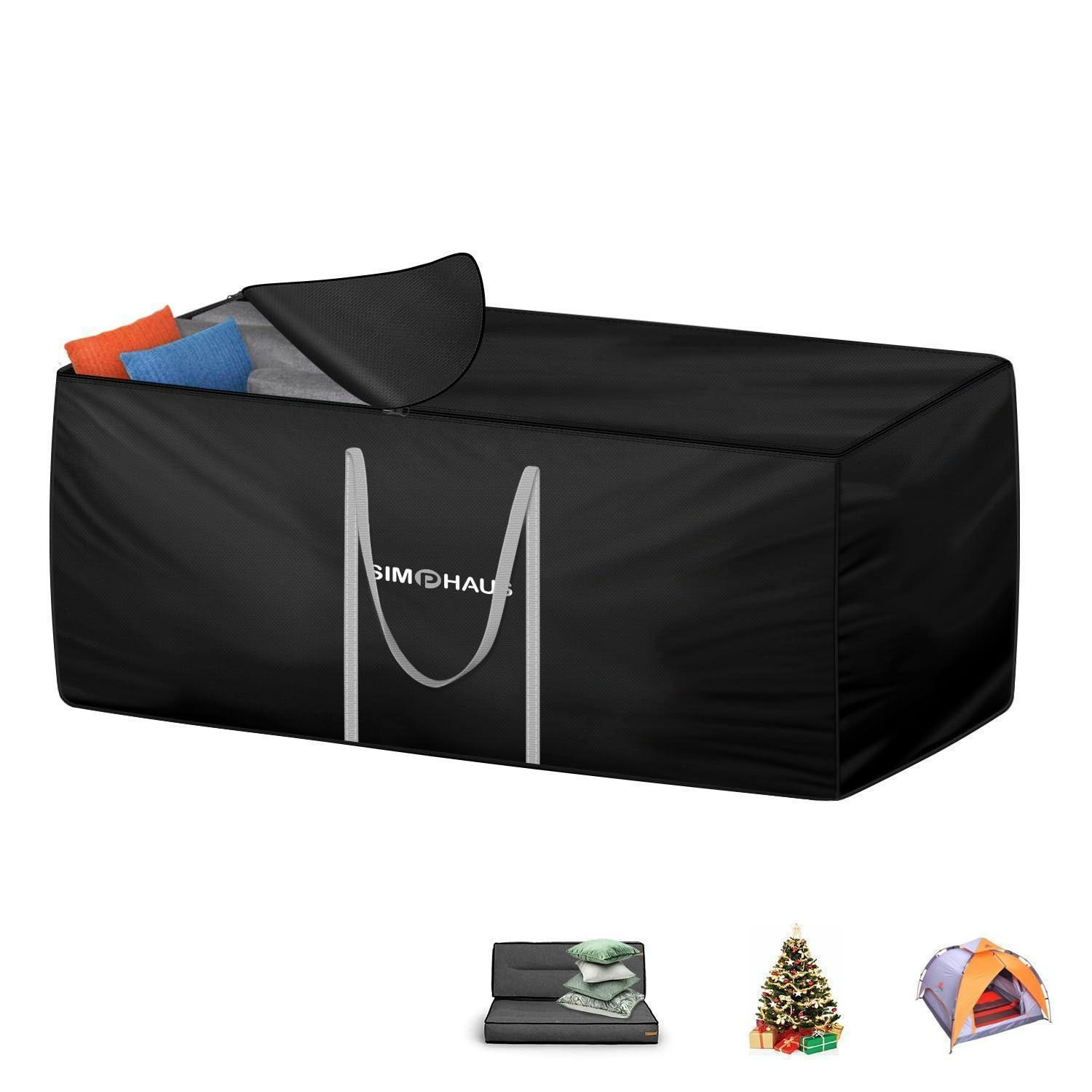 AUFBEWAHRUNGSTASCHE für Gartenauflagen 150 x 60 x 80 cm - Schwarz, Textil (60/80/150cm)