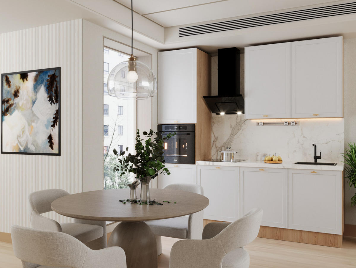 KÜCHENZEILE 240 cm Livaro – KU-S33 – Weiß / Sonoma Eiche - Weiß/Sonoma Eiche, Holzwerkstoff (240/247/60cm) - hi-markt