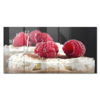 WANDUHR 60x30 cm - Baum - Rot, Glas (60/30/0.4cm) - TULUP