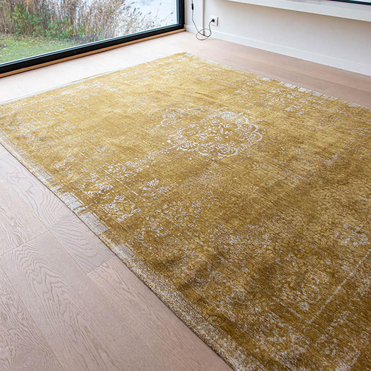 TEPPICH Spring Moss Fading World Medallion 140/200 cm - Gelb, Textil (140/200cm) - Louis De Poortere