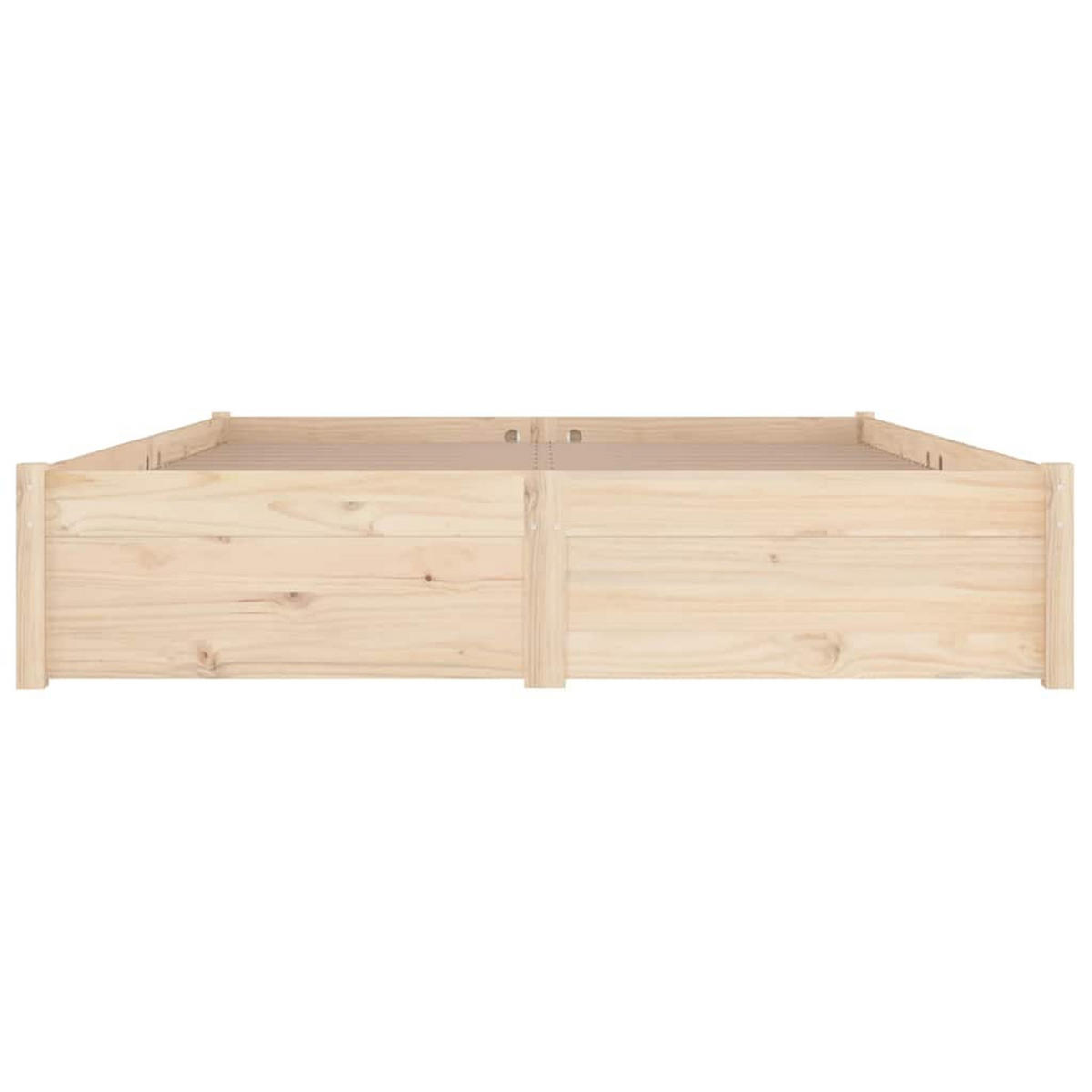 BETT Klock 185.5/205.5 cm - Braun, Holz (180/200cm) - Nettlife