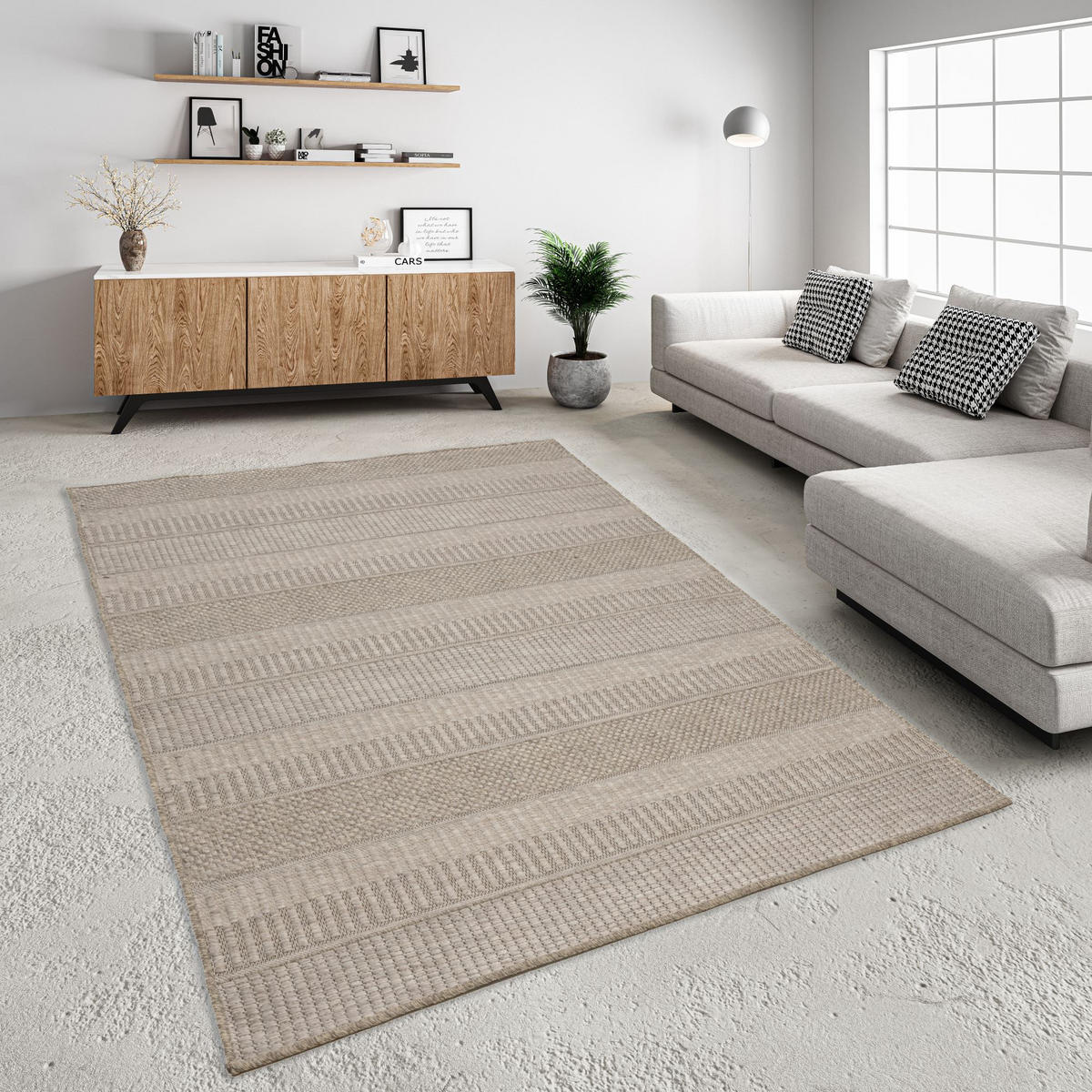 OUTDOORTEPPICH Mariella 125x190 cm - Naturfarben, Textil (125/190cm) - Gino Falcone