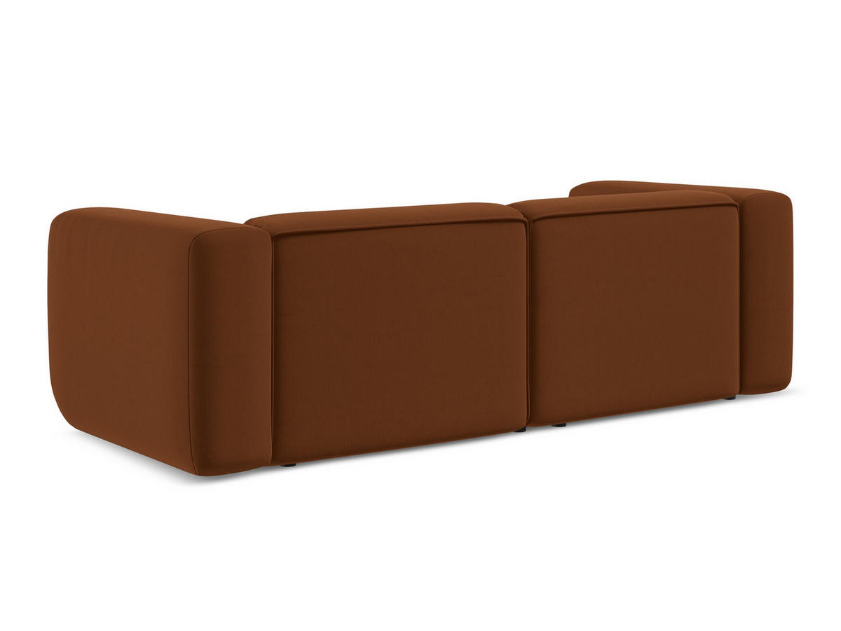 3-SITZER SOFA Bouclé Stoff Beige - Greige/Beige, Holz/Textil (190/73/95cm) - Makamii