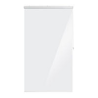 DUSCHROLLO - Transparent, Kunststoff/Metall (120/4.5cm) - Relaxdays