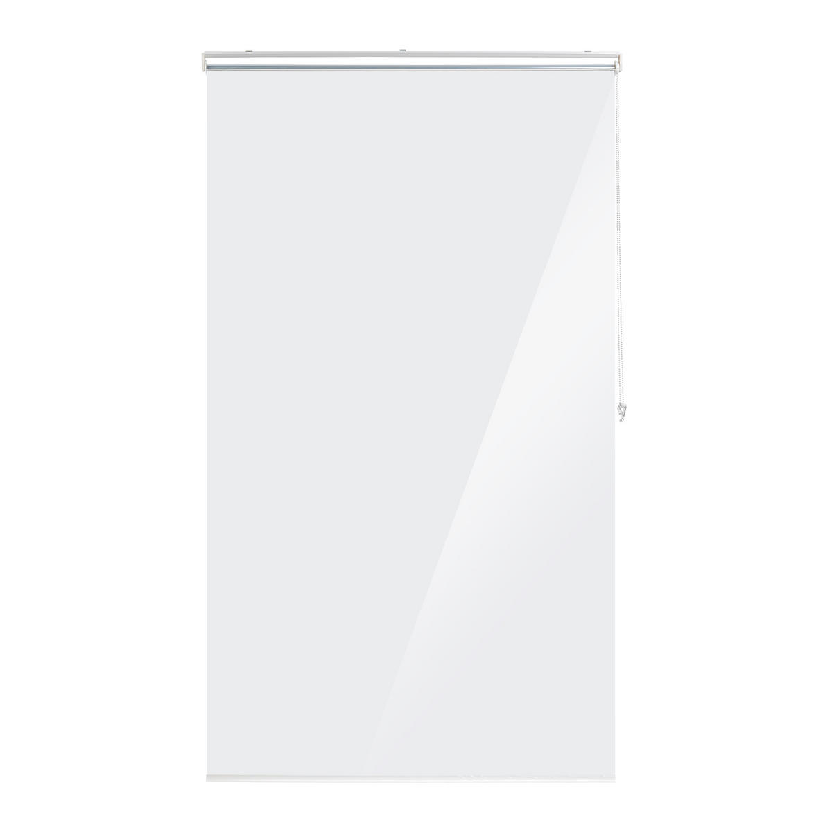 DUSCHROLLO - Transparent, Kunststoff/Metall (120/4.5cm) - Relaxdays