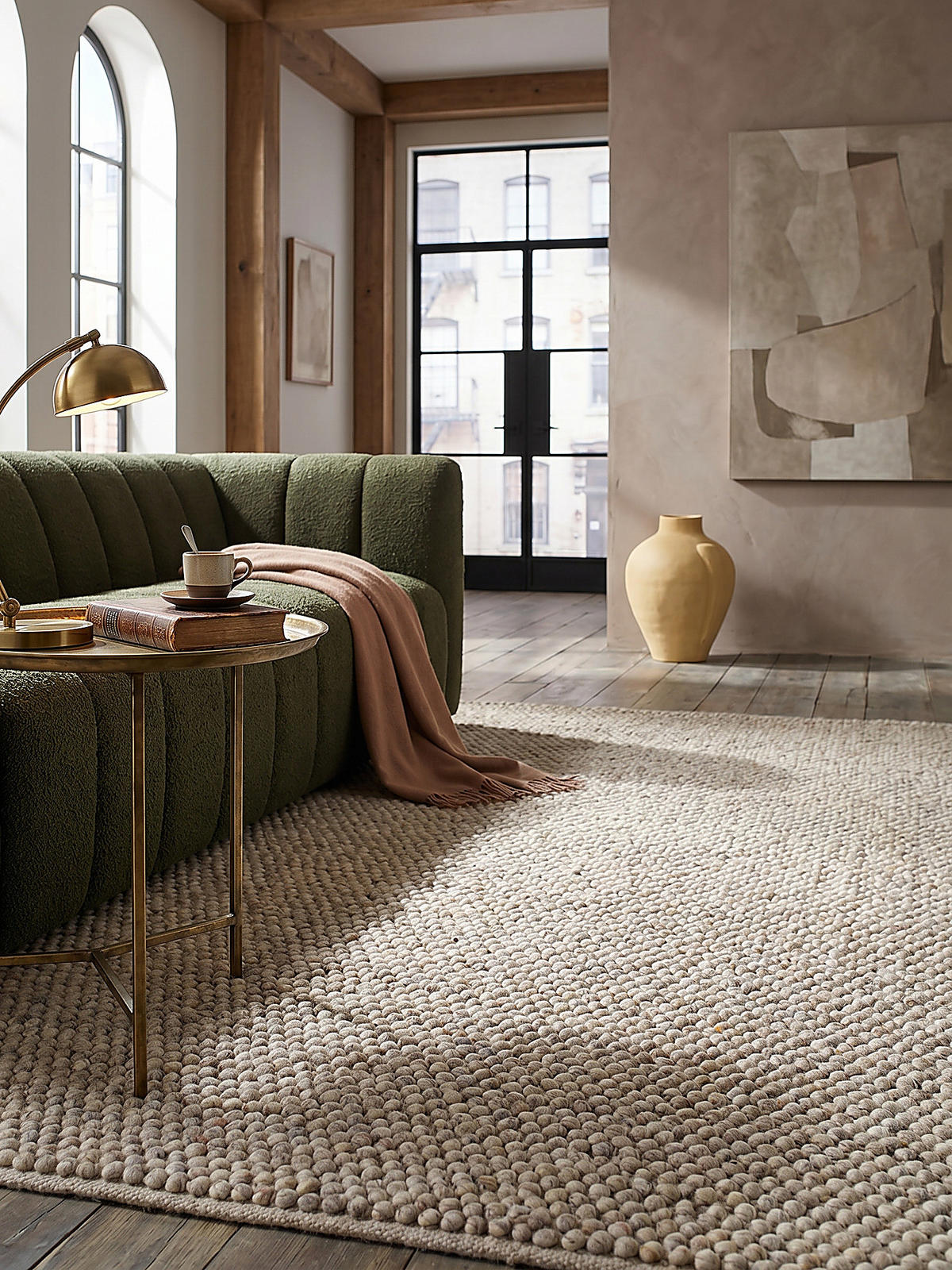 TEPPICH Uni-Design, hochdicht MEDWAY, Beige 80x150 cm - Beige, Textil (150/80cm) - KADIMA DESIGN