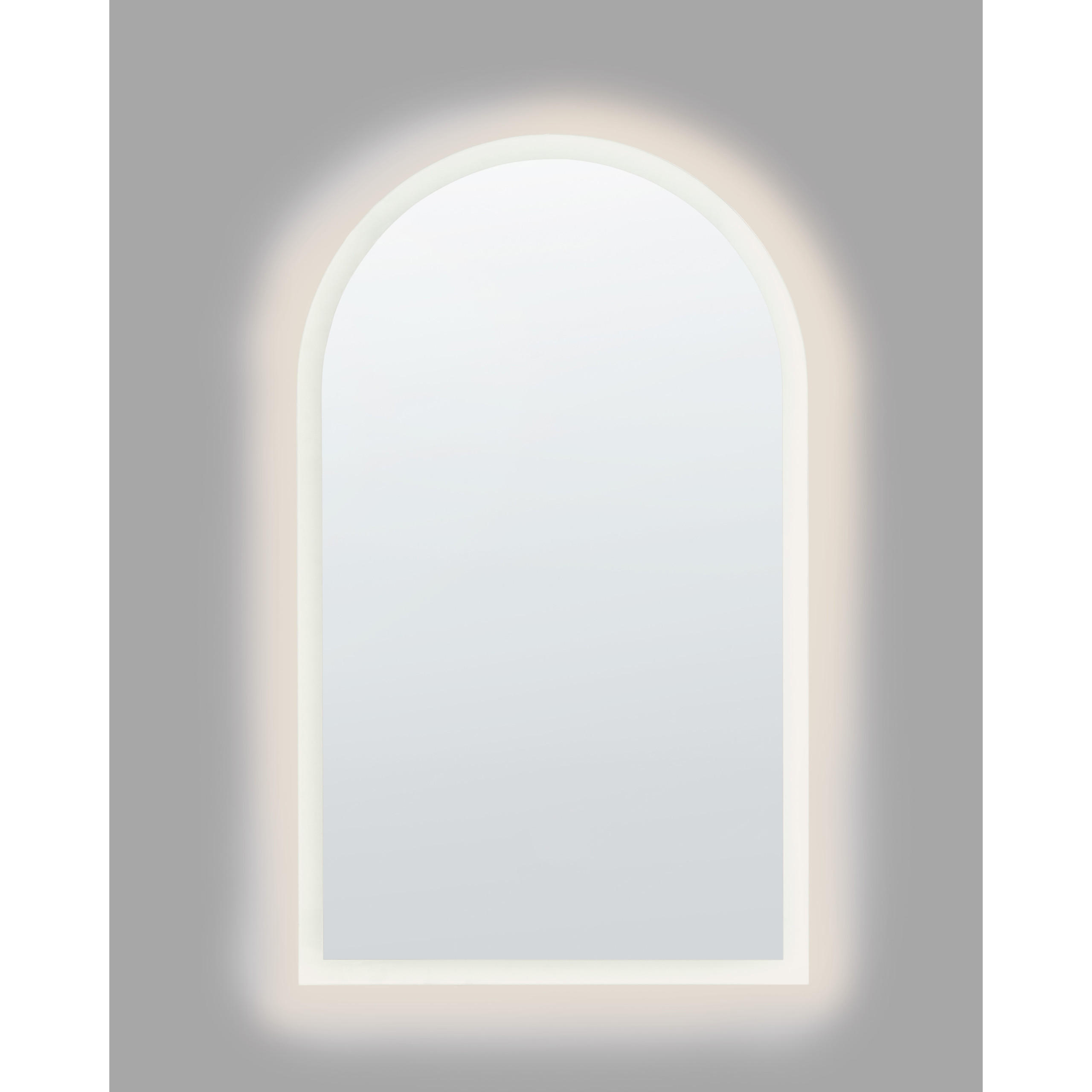 Beliani Led-Badezimmer-Spiegel Grün 60x100x2 cm