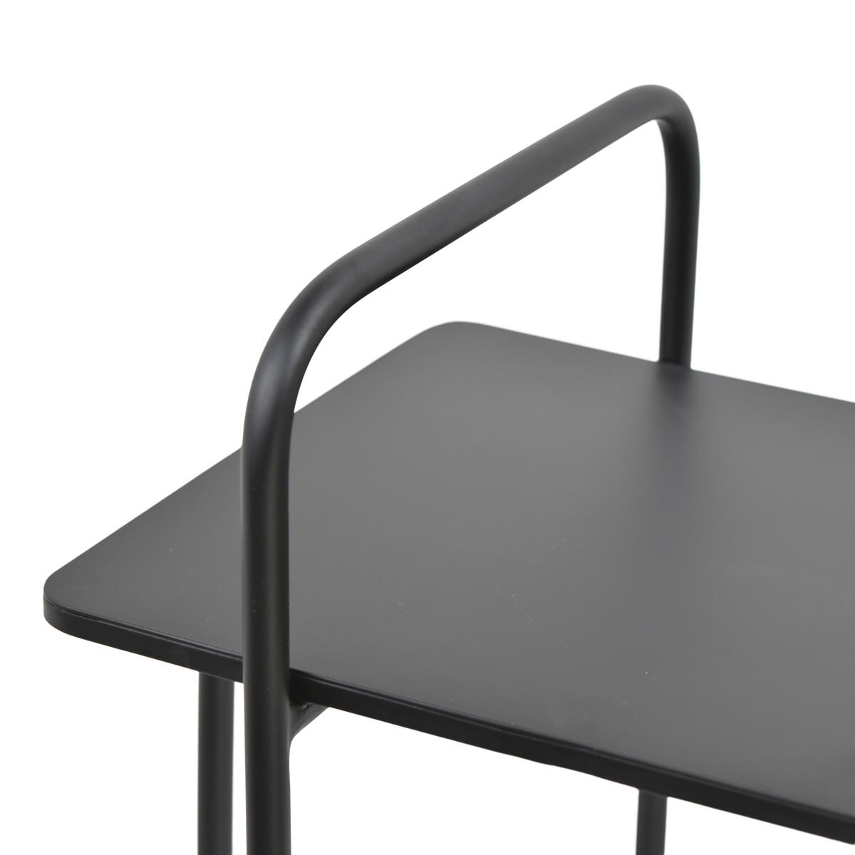 BEISTELLTISCH Easy Schwarz - Schwarz, Metall (28/37/68cm) - LOFT42