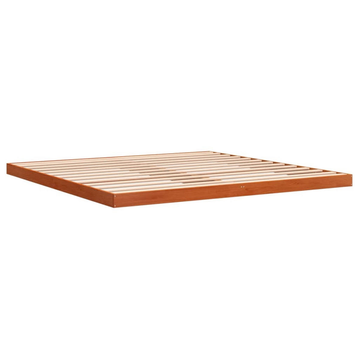MASSIVHOLZBETT Wachsbraun 180/200 Cm Kiefer - Braun, Holz (180/200cm) - vidaXL