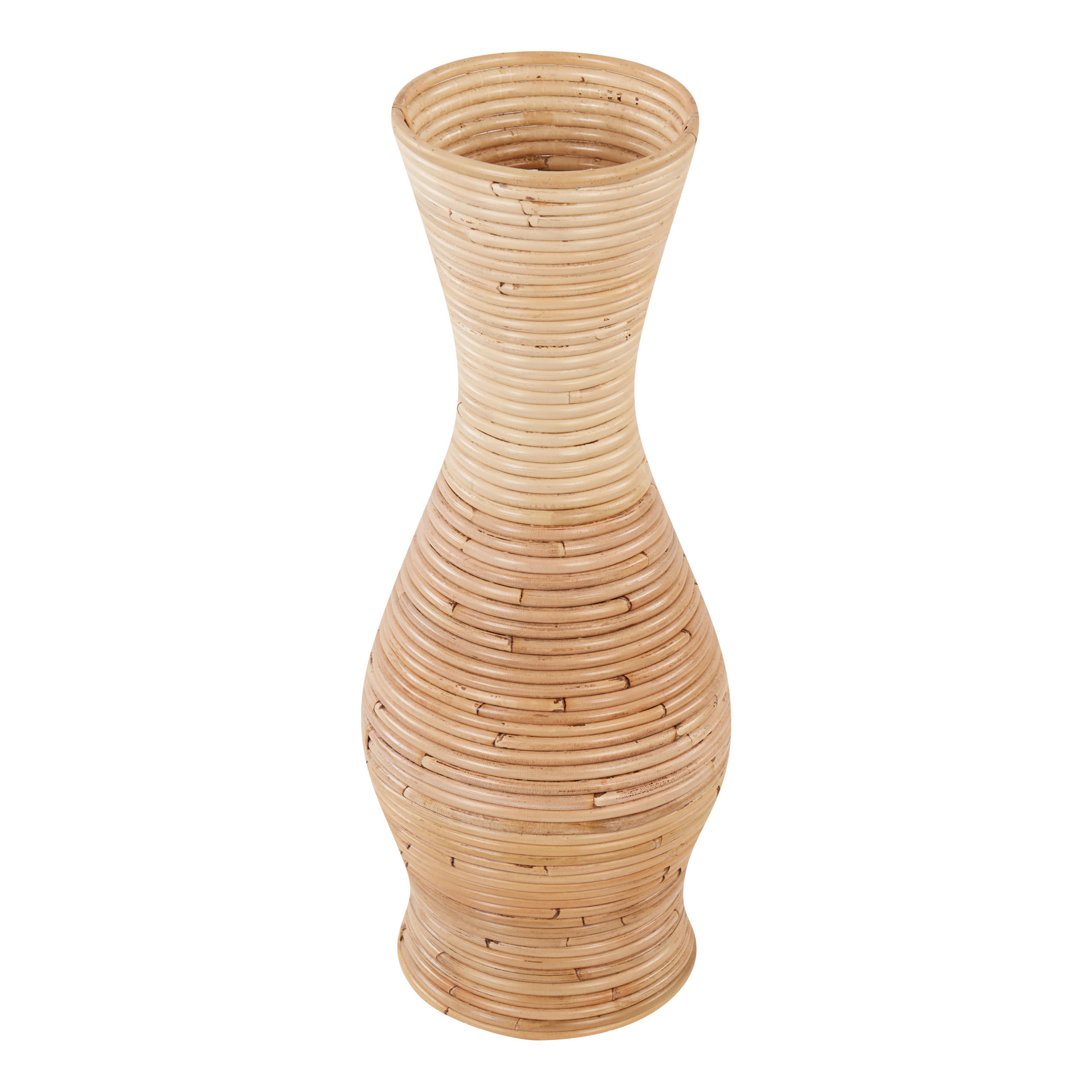 DEKOVASE Rattan natürlich Trinisa - Naturfarben, Naturmaterialien (50cm) - Beliani